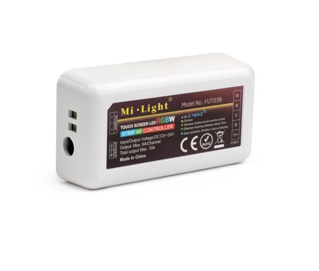 Receiver RGB / WW LED ontvanger - RF 2.4G 4-zone FUT039 Receiver RGB / WW LED ontvanger - RF 2.4G 4-zone FUT039